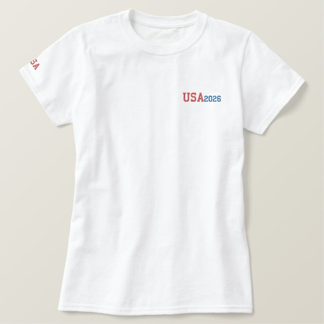 Damen T-Shirt USA  (Design vorne)