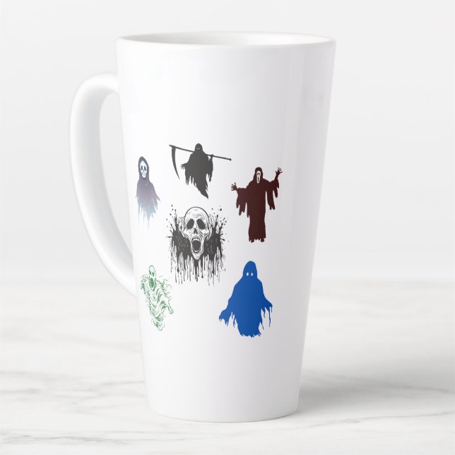 Damen-Tee-Shirts, Männer-Shirts, Mama-Geist-T - Sh Milchtasse (Linke Ecke)