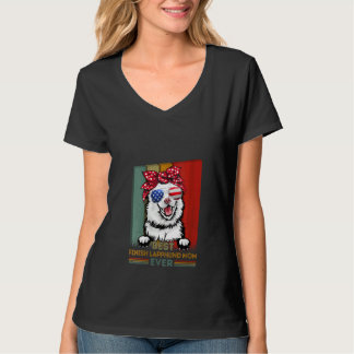 Damen Vintage Best Finish Lapphund Mutter Ever Cut T-Shirt
