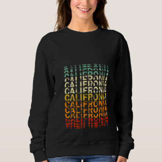 Damen Vintage gestapelte Kalifornien Palm Beach Su Sweatshirt