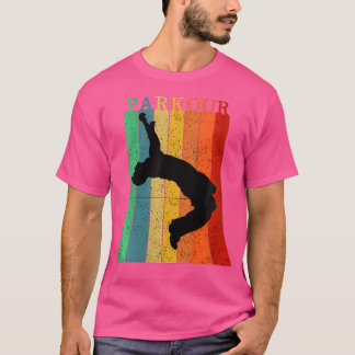 Damen Vintage Parkour Ninja City Freerunning Sprun T-Shirt
