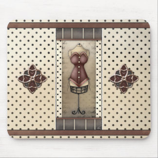 Damen-Vintages antikes Korsett mit Juwelen Mousepad