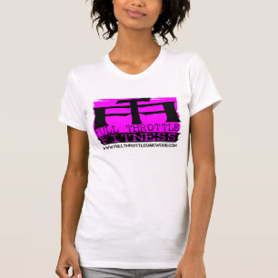 Damen-Volleistungs-Fitness-Rosa-Briefmarken-T - T-Shirt