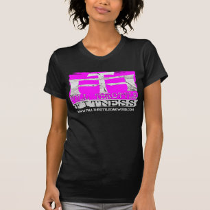 Damen-Volleistungs-Fitness-Rosa-"Briefmarken-" T - T-Shirt