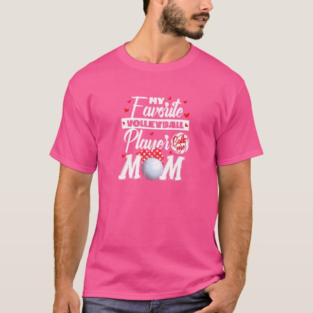 Damen Volleyball-Team-Angebot für eine Mama eines  T-Shirt (Vorderseite)
