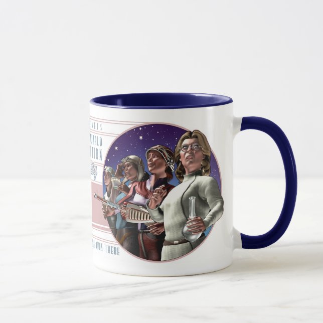 Damen-Weltherrschafts-Gesellschafts-Tasse Tasse (Rechts)
