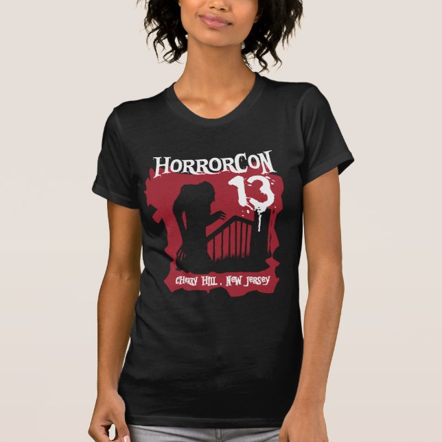 Damen zerstörten HorrorCon Vereinbarung T T-Shirt (Vorderseite)