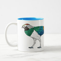 Damenfasan-Vogel-Cartoon-Illustration
