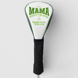 DamengolfMAMA-KÖNIGIN DER GRÜNEN MASSGESCHNITT Golf Headcover
