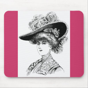 Damenhut-Mauspad Mousepad