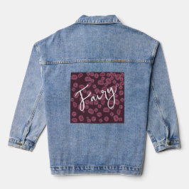 Damenjeansjacke "Fairy" – Künstlerisches Feenmotiv Jeansjacke