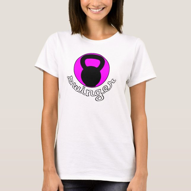 DamenKettlebell "Swinger-" T - Shirt (Vorderseite)
