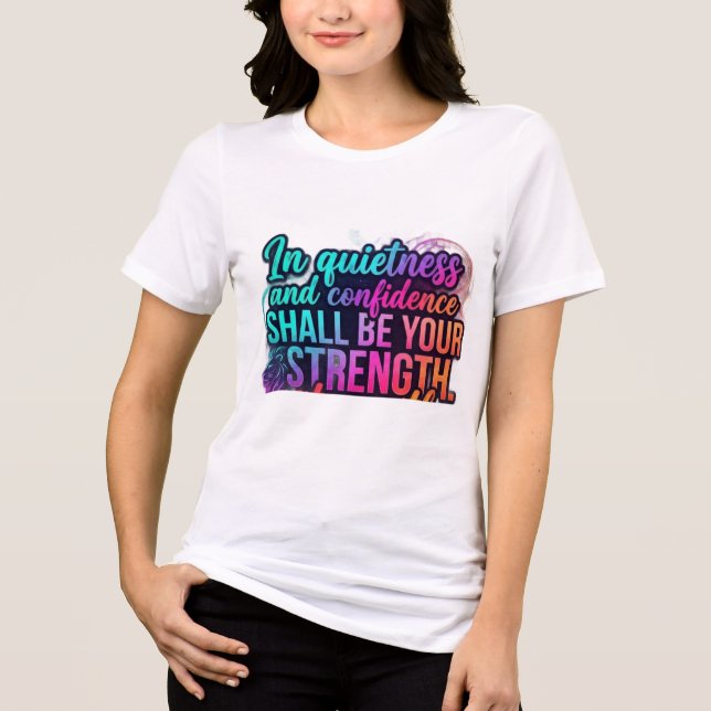 Damenmode Tri-Blend Shirt (Vorderseite)