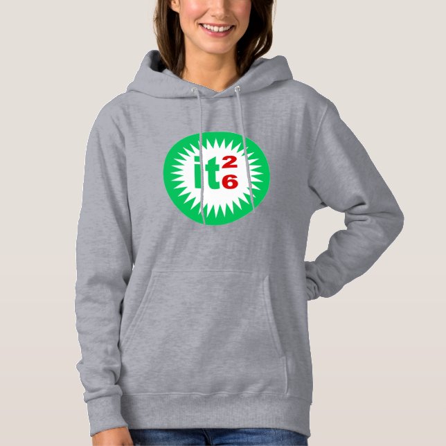Damenpullover Kapuzenpullover grau  SUN  ITALIA 26 Hoodie (Vorderseite)
