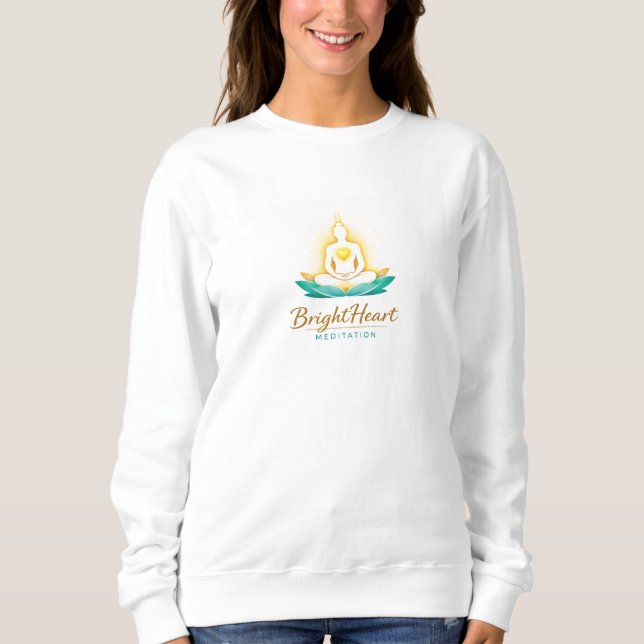 Damenpullover mit weiblichem Logo Sweatshirt (Vorderseite)