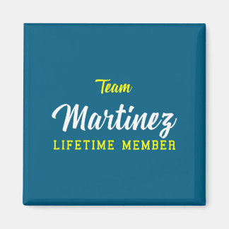 Damenteam Martinez Lebenslanges Mitglied Nachname Magnet