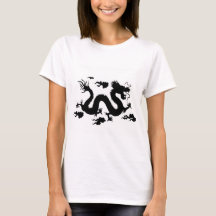 Damenüberdimensionaler Tank-Top-DRAGON MIT KANJI