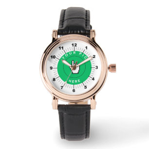 Damenuhr - Personalisiert - Rose Gold Vintag Armbanduhr