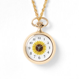 Damenuhr - Sonnenblume Armbanduhr