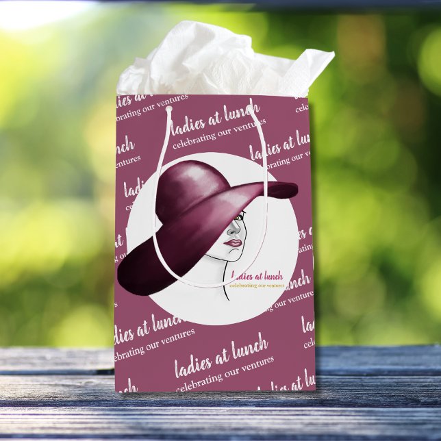 Dames au déjeuner – Sac cadeau pour événement élég (Créateur téléchargé)