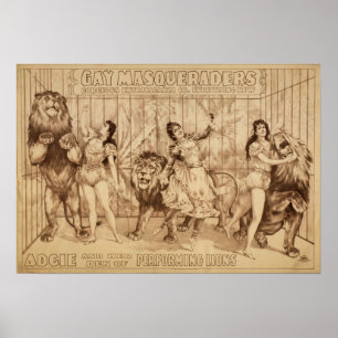 Dames avec exécution LIONS Act VAUDEVILLE Poster