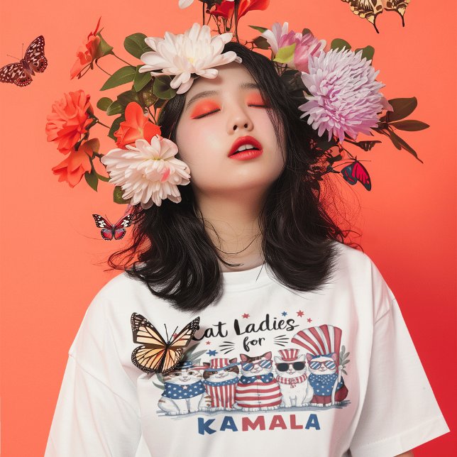 Dames de chats sans enfant pour Kamala T-Shirt (Créateur téléchargé)