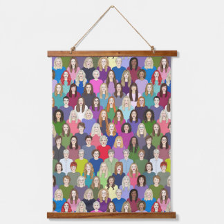 dames et féministes Tapisserie murale coupée en bo