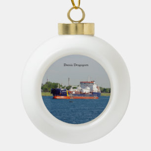 Damia Desgagnes Ball oder Schneeflocke Keramik Kugel-Ornament