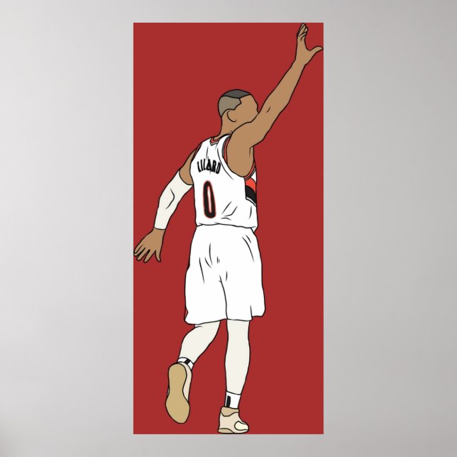 Damian Lillard Waves Goodbye Poster (Vorne)