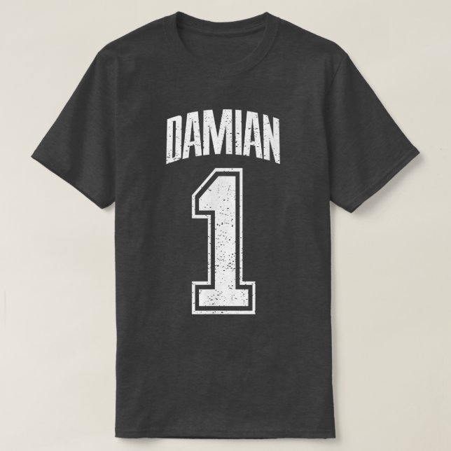 Damian Supporter Nummer 1 Bester Lüfter T-Shirt (Design vorne)