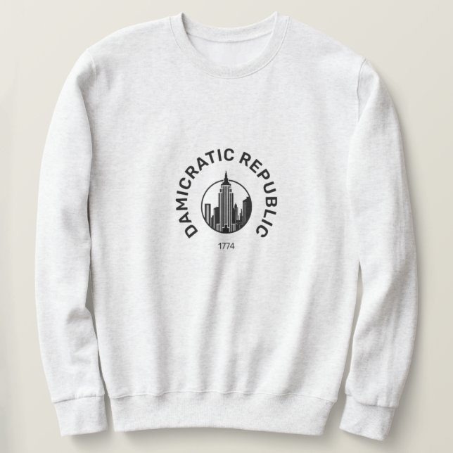 Damicratisches Sweatshirt (Design vorne)