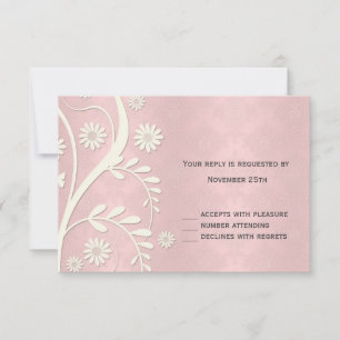 Damier Rose Mignon Floral RSVP