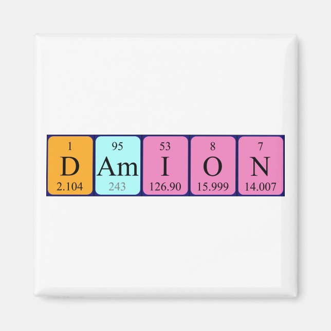 Damion Periodenmagnet Magnet (Vorne)
