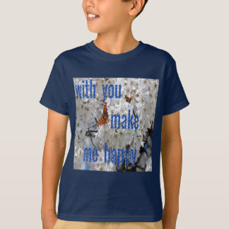 damit ich glücklich bin "Kinder im Shirt" T-Shirt