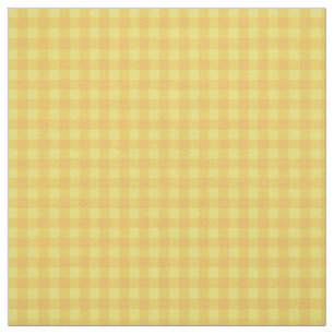 Dämlich-unten-Dillies-orange Gelb-Karo-Gingham Stoff