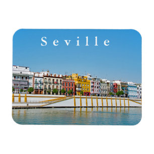Damm des Guadalquivir-Flusses in Sevilla Magnet