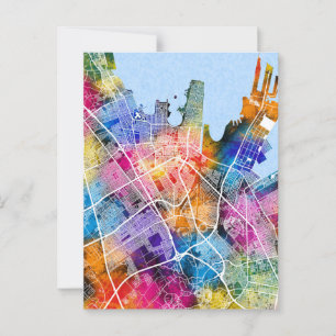 Dammam Saudi Arabien Stadtplan Postkarte