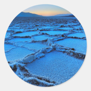 Dämmerung, Death Valley, Kalifornien Runder Aufkleber
