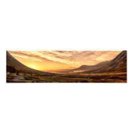 Dämmerung. Glencoe, Lochaber, Schottland Fotodruck