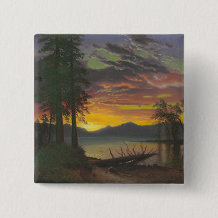 Dämmerung, Lake Tahoe, c.1870s (Öl auf Leinwand) Button