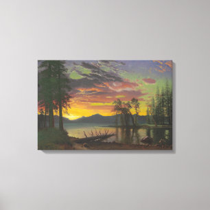 Dämmerung, Lake Tahoe, c.1870s (Öl auf Leinwand) Leinwanddruck
