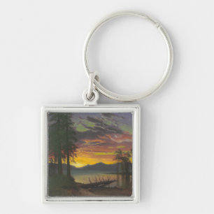 Dämmerung, Lake Tahoe, c.1870s (Öl auf Leinwand) Schlüsselanhänger