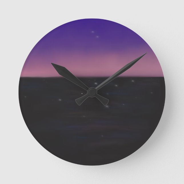 Dämmerung  runde wanduhr (Vorderseite)