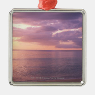 Dämmerung trifft Strand Ornament Aus Metall