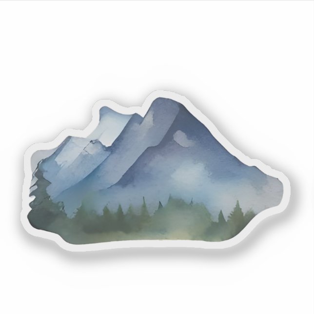 Dämmerung über Fir Ridge Aufkleber (Vorderseite)