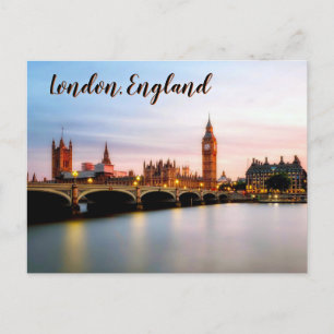 Dämmerung über Westminster – London Postkarte