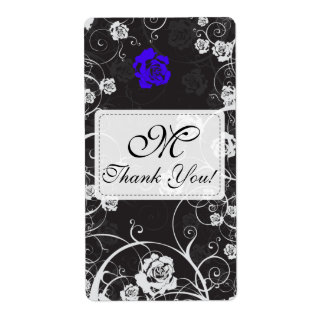 Dämmerungs-blaues Monogramm danken Ihnen