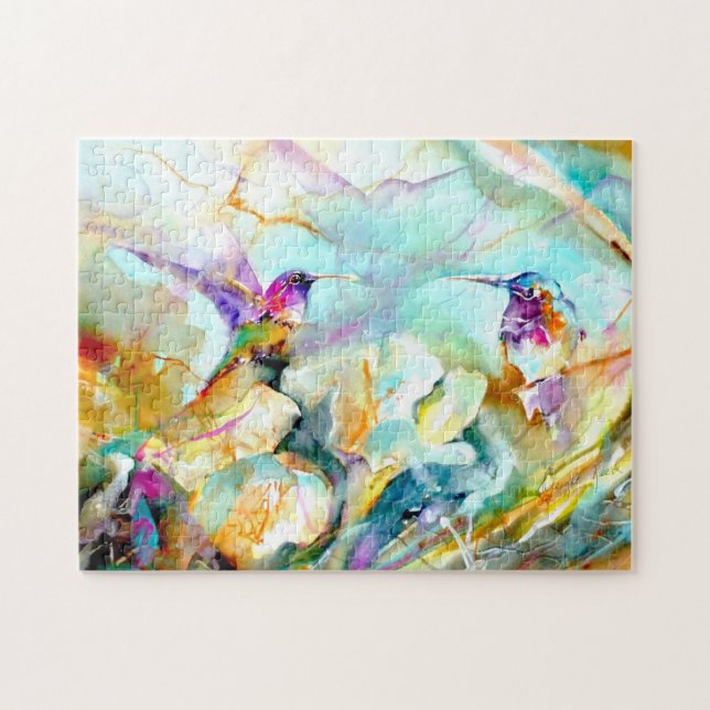 "Dämmerungs-Gruß-" Kolibri-Druck (Horizontal)
