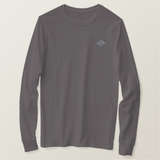Dämmerungs-Logo Besticktes Langarmshirt