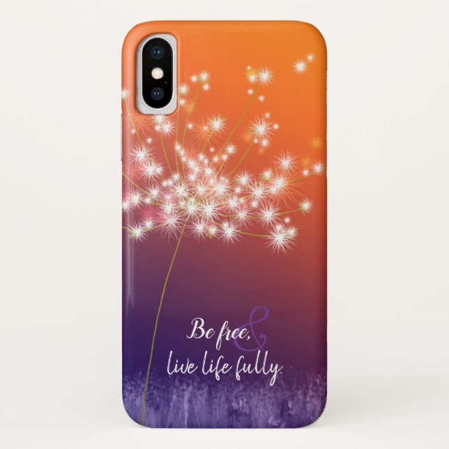 Dämmerungs-Löwenzahn Case-Mate iPhone Hülle (Rückseite)